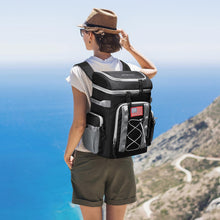 Load image into Gallery viewer, Maelstrom Backpack Cooler,Soft Lightweight Leakproof Cooler Backpack,35 Can Insulated Cooler Bag,Keeps 35 Cans Hot/Cold for Up to 16 Hours,Waterproof Lunch Bag for Men Women-Black
