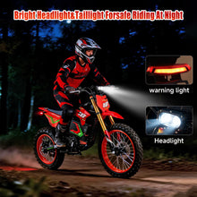 Load image into Gallery viewer, HAPPYRUN F18 Electric Dirt Bike Mid-Drive Motor 6000W Peak, Electric Motorcycle 60V 30Ah Removable Battery, 60-Mile Range, 46mph, Dual Hydraulic Brakes &amp; Full Suspension Electric Motorcycle
