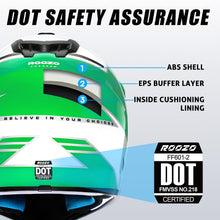 Load image into Gallery viewer, ROOZO Youth Kids Dirt Bike Helmet DOT Approved, Full Face Motocross Set
