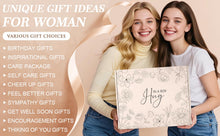 Load image into Gallery viewer, Get Well Soon Gifts Baskets for Women Self Care Gifts, Spa Care Package After Surgery Inspirational Thinking of You Sympathy Gift, Feel Better Encouragement Gift for Women Sick Friends Mom w/ Blanket
