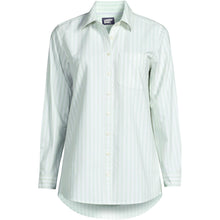 Load image into Gallery viewer, Lands' End Womens Oxford Favorite Long Sleeve Shirt White Regular Large
