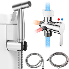 Load image into Gallery viewer, Arofa Hot and Cold Handheld Bidet Sprayer for Toilet, Warm Water Bidet with Adjustable Pressure, Non-Electric Temperature Control for Feminine Wash
