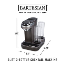 Load image into Gallery viewer, Bartesian Duet Cocktail Machine and Margarita Maker - Compact Home Bartender Mixologist Drink Mixer with 2 Glass Spirit Bottles - Automatic Machine Creates Premium Cocktails and Mocktails in Seconds
