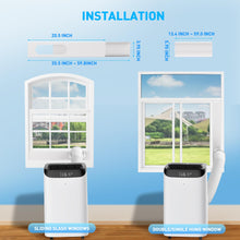 Load image into Gallery viewer, 14,000 BTU Portable Air Conditioner Cools Up to 700 Sq.Ft, 3-IN-1 Energy Efficient Portable AC Unit with Remote Control &amp; Installation Kits for Large Room, Campervan, Office, Temporary Space

