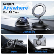 Load image into Gallery viewer, ANDERY Car Phone Holder for Magsafe [78+LBS Strongest Suction &amp; 2400gf Magnetic] 360° Adjustable Car Phone Mount, Phone Holders for Your Car for iPhone 17-12 Pro Max Plus Air, Carbon Fiber
