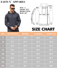 Load image into Gallery viewer, Zaitun Mens Hooded Sweatshirt Long Sleeve Solid Knitted Hoodie Pullover Sweater Khaki
