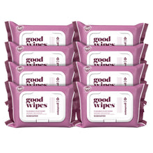 Load image into Gallery viewer, Goodwipes Flushable Butt Wipes Made w/Soothing Botanicals &amp; Aloe – Soft &amp; Gentle Wet Wipe Dispenser for Home Use, Septic &amp; Sewer Safe – Largest Adult Toilet Wipes – Rosewater, 480 count (8 packs)
