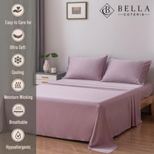 Load image into Gallery viewer, Bella Coterie Luxury Bamboo Viscose Queen Size Sheet Set | 100% Organically Grown | Ultra Soft | Cooling for Hot Sleepers | 18" Deep Pocket [Lilac]
