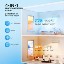 Load image into Gallery viewer, ROVSUN 4 Zone 38000 BTU (12K/12K/12K/12K) Mini Split AC/Heating System, 20 SEER2 Quad Zone Ductless Wall Mounted Air Conditioner with Pre-Charged Condenser, Heat Pump &amp; 25Ft Line Set, 208-230V
