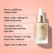 Load image into Gallery viewer, ICONIC LONDON Underglow Blurring Primer | Blurs Imperfections and Gives Skin a Radiant Glow, Cruelty-Free, Vegan Makeup, 0.91 Fl oz
