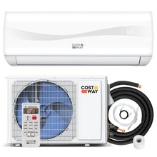 Load image into Gallery viewer, COSTWAY 12000BTU Mini Split Air Conditioner&amp; Heater, 20 SEER2 115V Wall-Mounted Ductless AC Unit Cools Rooms up to 750 Sq. Ft, Energy Efficient Inverter AC with Heat Pump (Blast Series)
