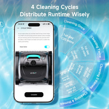 Load image into Gallery viewer, (2026 Upgrade) WYBOT C1 Cordless Robotic Pool Vacuum for Inground Pools, Above Ground Pool Cleaner 4-in-1 Wall &amp; Waterline Cleaning Up to 1,614sq.ft, 150mins Smart Navigation, App Support, Black
