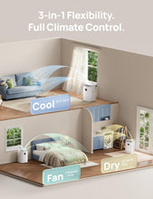 Load image into Gallery viewer, DREO Portable Air Conditioner 318S, 8000 BTU ASHRAE (5000 BTU DOE) Smart AC Unit for Bedroom with Drainage-free Cooling, Fan&amp;Dehumidifier 3 in 1, APP/Voice/Remote, Quiet Standing AC for Room Indoors
