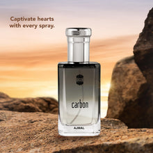 Load image into Gallery viewer, Ajmal Carbon Eau de Parfum for Men – 3.4 fl oz / 100 ml | Fresh Woody Aromatic Cologne | Long Lasting Masculine Fragrance with Citrus, Lavender &amp; Musk | Crafted in Dubai
