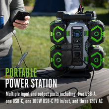 Load image into Gallery viewer, EGO POWER+ Portable Power Station, 1400W, Battery Powered, Inverter Generator for Home and Outdoor, Includes (2) 56V 6.0Ah Batteries and Charger - PST1405-2
