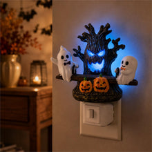 Load image into Gallery viewer, telers Animated Ghost Seesaw Night Light, Plug-in Halloween Decor
