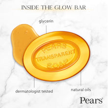 Load image into Gallery viewer, Pears Glycerin Soap, Transparent Amber with Natural Oils, 24-Pack – Pure &amp; Gentle Cleanser for Soft, Glowing Skin, 4.4 Oz Ea
