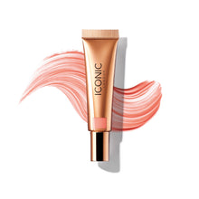 Load image into Gallery viewer, ICONIC LONDON Sheer Blush | Lightweight Liquid Cream Blush, Cruelty Free, Vegan Makeup, Cheeky Coral (Coral) 0.42 Fl oz

