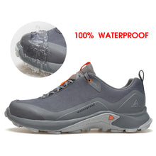 Load image into Gallery viewer, HUMTTO Men's All-Terrain Waterproof Hiking Shoes Lightweight Breathable Trekking Trails Shoes Anti Slip Outdoor Shoes 10.5 Grey
