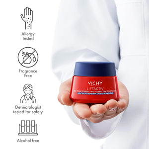 VICHY Liftactiv B3 Tone Correcting Night Cream, 4% Niacinamide + 0.15% Pure Retinol, Anti Aging Face Cream Evens Skin Tone, Fade Dark Spots & Smooth Wrinkles, Formula Minimizes Risk Of Irritation