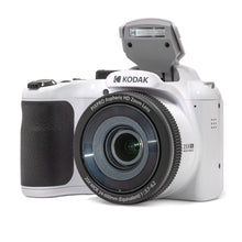 Load image into Gallery viewer, KODAK PIXPRO AZ255-WH 16MP Digital Camera 25X Optical Zoom 24mm Wide Angle Lens Optical Image Stabilization 1080P Full HD Video 3&quot; LCD Vlogging Camera (White)
