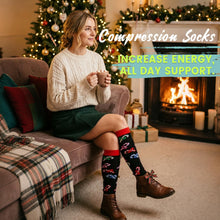 Load image into Gallery viewer, Iseasoo Copper Compression Socks 15-20 mmHg for Men &amp; Women 8 Pairs – Circulation Support for Nurses, Travel, Running, Hiking, Soccer（L/XL）
