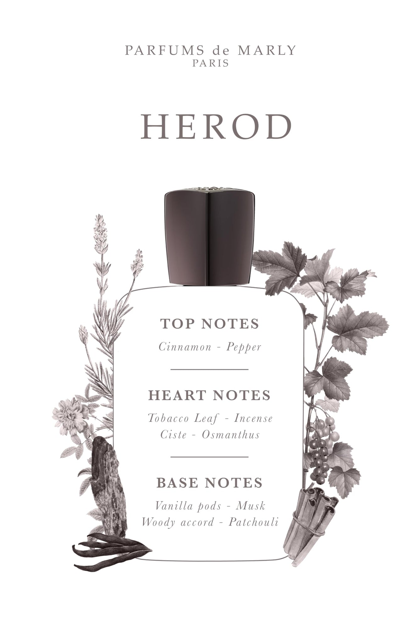 Load image into Gallery viewer, PARFUMS de MARLY - Herod - 2.5 Fl Oz - Eau De Parfum For Men - Top notes Cinnamon, Pepper - Heart notes Tobacco Leaf, Incense, Ciste, Osmanthus - Base notes Vanilla pods, Musk, Woody accord - 75ml