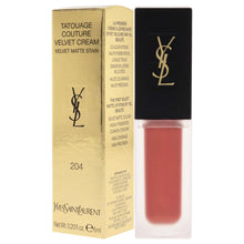 Load image into Gallery viewer, Yves Saint Laurent Tatouage Couture Velvet Matte Cream - 204 Beige Underground Lipstick Women 0.20 oz
