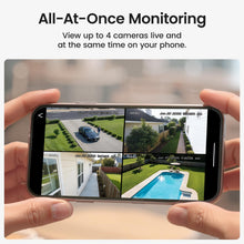 Load image into Gallery viewer, aosu Security Cameras Outdoor Wireless, 4 Cam-Kit, No Subscription Required, Solar-Powered, Home Security Cameras System with 360° Pan &amp; Tilt, Auto Tracking, 2K Color Night Vision, Easy Setup
