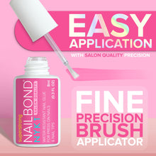 Load image into Gallery viewer, Super Strong Nail Glue for Press On Nails, Nail Tips &amp; Acrylic Nails (8ml) NYK1 NailBond Brush On Glue for Press Ons, Tips &amp; Acrylics - Long Lasting, Maximum Strength, Mess-Free Application
