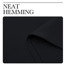 Load image into Gallery viewer, NICETOWN Blackout Curtain Panels for Bedroom, Black, 2 Panels, W29 x L36-inch, Thermal Insulated Grommet Top Blackout Draperies and Drapes for Basement
