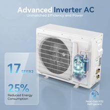 Load image into Gallery viewer, Kinetheme 12000BTU Mini Split AC/Heating System, 17 SEER2 115V Inverter Air Conditioner Cools/Heats Up to 750 Sq.Ft, Complete Installation Kit
