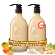 Load image into Gallery viewer, Luseta Rice Water Shampoo and conditioner Set Strengthening &amp; Nourishing Revitalizes Shine for All Hair Types Hydrating &amp; Frizz Control for Women and Men 16.9oz*2
