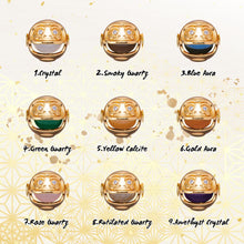 Load image into Gallery viewer, Lucky Shop Japan good luck bracelet daruma doll crystal bracelet for women men unisex feng shui bracelet good luck charm 6-8 inches stretch (Gold Aura)

