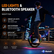 Load image into Gallery viewer, KINGSONG 14DPro Electric Unicycle: UL2272 Certified, 30km/h Top Speed, 32° Climbing, 800W Rated / 2400W Max Power, 420Wh Battery – Self-Balancing One Wheel EUC for Adults &amp; Teens Commuting (Black)
