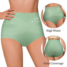 Load image into Gallery viewer, QUASTI Women's High Waisted Underwear Tummy Control Cotton Postpartum Panties Full Coverage Briefs 4 Pack(L) Multicolor
