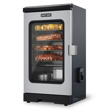 Load image into Gallery viewer, EAST OAK 30" Electric Smoker for Outdoors | Built-in Meat Probe Up to 6× Longer Smokes on a Single Load | Side Chip Loader for Smoking | Bigger Batches with 725 sq in Cooking Area, Mist Silver
