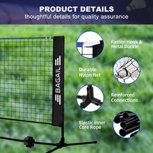 Load image into Gallery viewer, BAGAIL Badminton Net, Foldable Sports Net 10 FT/ 14 FT/ 17 FT Wide, Height Adjustable Net Set with Carry Bag for Tennis, Pickleball or Pool Volleyball - 10ft, Blue
