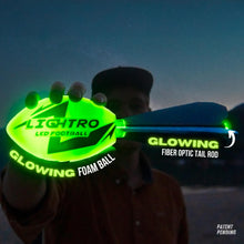 Load image into Gallery viewer, LIGHTRO - Foam Glow in The Dark Football - Super Bright - Smart LEDs - Batteries Included - Football Game for Kids 8 9 10 11 12 - A Perfect Birthday and Summer Gift
