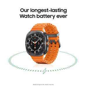 SAMSUNG Galaxy Watch Ultra 47mm LTE AI Smartwatch w/Energy Score, Wellness Tips, Heart Rate Tracking, Sleep Monitor, Fitness Tracker, GPS, 2024,Titanium Gray [US Version, 1Yr Manufacturer Warranty]
