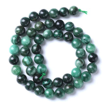Load image into Gallery viewer, 6mm 60pcs Natural Green Emerald Stone Beads Round Loose Beads AAA Energy Healing Power Stone Beads for Jewelry Making DIY Bracelet Necklace 15&quot;(Green Emerald Stone, 6mm)
