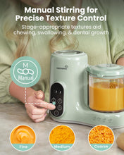 Load image into Gallery viewer, Grownsy Baby Food Maker, Steamer &amp; Blender Baby Food Processor, Green
