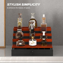 Load image into Gallery viewer, upcessory Cologne Organizer for Men, 4 Tier Cologne Stand, Cologne Shelf with Drawer and Hidden Compartment Perfume Display Holder

