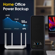 Load image into Gallery viewer, GOLDENMATE 1000VA/600W Lithium UPS Battery Backup &amp; Surge Protector, Backup Battery Power Supply with LiFePO4 Batteries(153.6 Wh), Sinewave UPS System, 10 Years Lifespan, 8 Outlets, LCD Display, Gray
