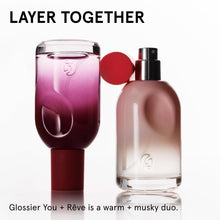 Load image into Gallery viewer, Glossier You Rêve Eau de Parfum - Unisex Fragrance for Men &amp; Women, Skin-Scent Enhancer Smells Different on Everyone - Warm &amp; Sweet Gourmand Perfume Buttercream, Plum Butter &amp; Ambrox Base Notes, 50ml
