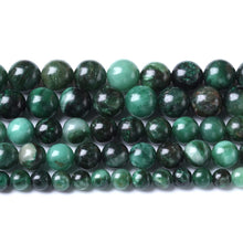 Load image into Gallery viewer, 6mm 60pcs Natural Green Emerald Stone Beads Round Loose Beads AAA Energy Healing Power Stone Beads for Jewelry Making DIY Bracelet Necklace 15&quot;(Green Emerald Stone, 6mm)
