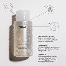 Load image into Gallery viewer, OUAI Body Cleanser, Dean Street - Foaming Body Wash with Jojoba Oil and Rosehip Oil to Hydrate, Nurture, Balance and Soften Skin - Paraben, Phthalate and Sulfate Free Skin Care Products - 10 Oz
