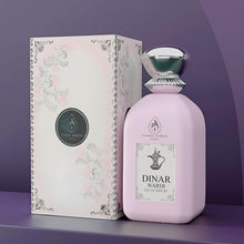 Load image into Gallery viewer, Dinar Wardi 100ml Eau De Parfum- Long-lasting Perfume for Women- Soft Musky Floral Vanilla Perfume Spray
