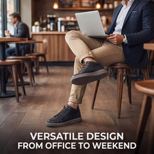 Load image into Gallery viewer, Elevator Shoes for Men, 2.36" Height Increasing High Top Sneakers with Hidden Insoles, Casual Dress Leather Shoes, Non-Slip Sole Black 43
