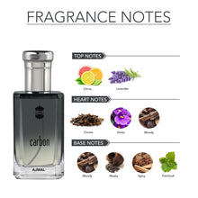 Load image into Gallery viewer, Ajmal Carbon Eau de Parfum for Men – 3.4 fl oz / 100 ml | Fresh Woody Aromatic Cologne | Long Lasting Masculine Fragrance with Citrus, Lavender &amp; Musk | Crafted in Dubai
